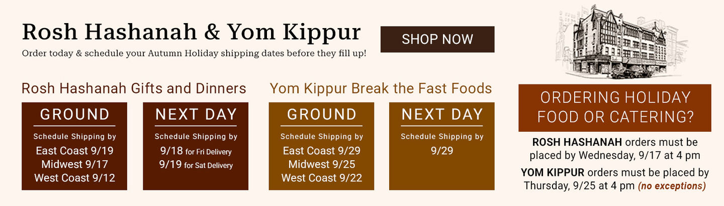 Rosh Hashanah Ship By dates