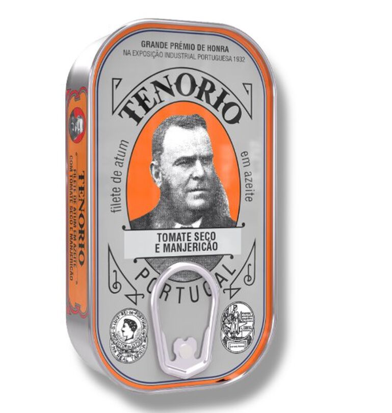 Tenorio Tuna Fillets in Olive Oil w/ Sundried Tomatoes & Basil in Tin 4.23oz  large