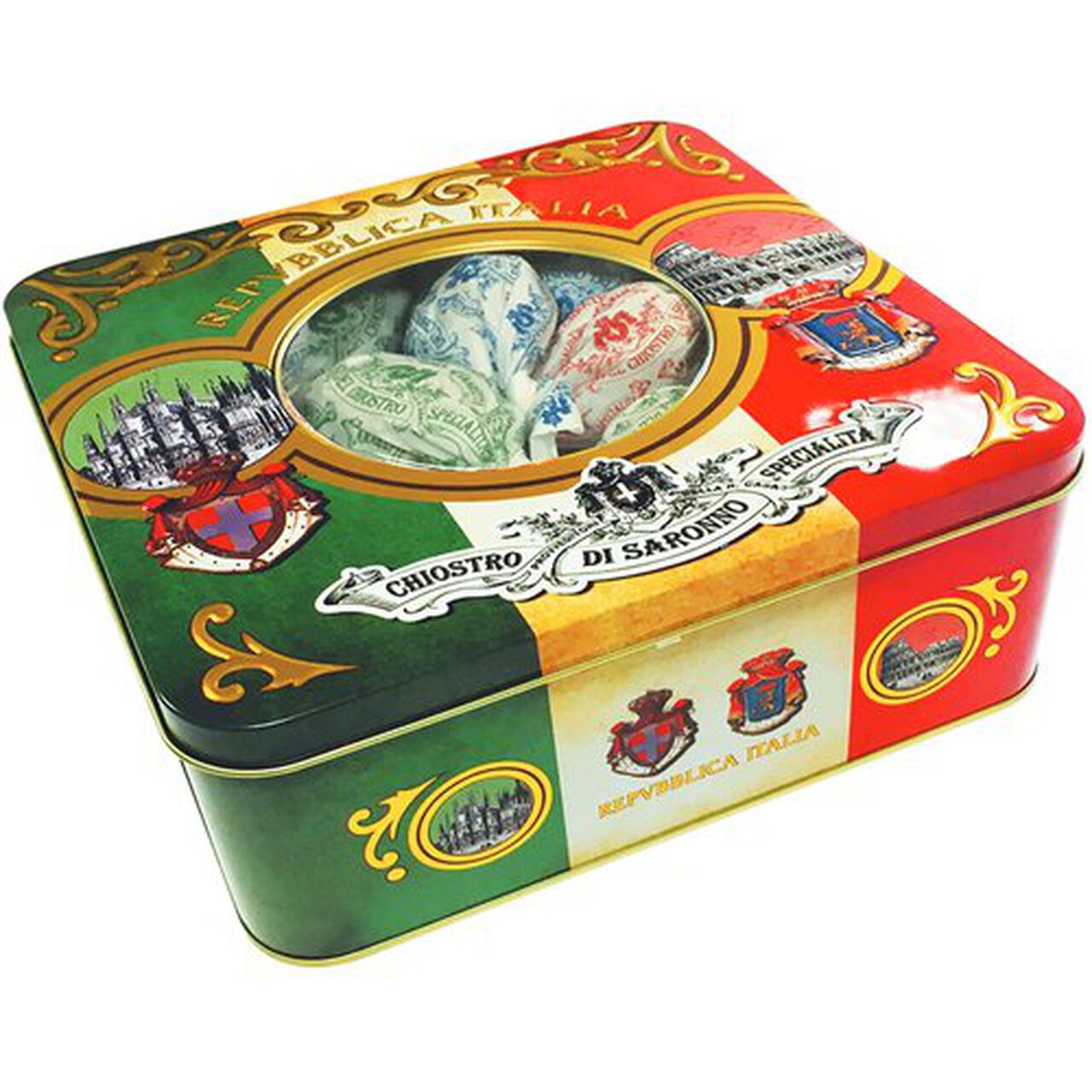 Chiostro Di Saronno Assorted Amaretti Cookies 5.3oz Tin Box  large