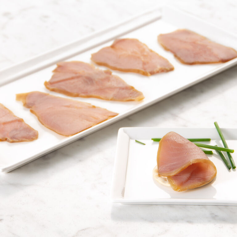 Prepack Cold Smoked Yellowfin Tuna 4oz  large