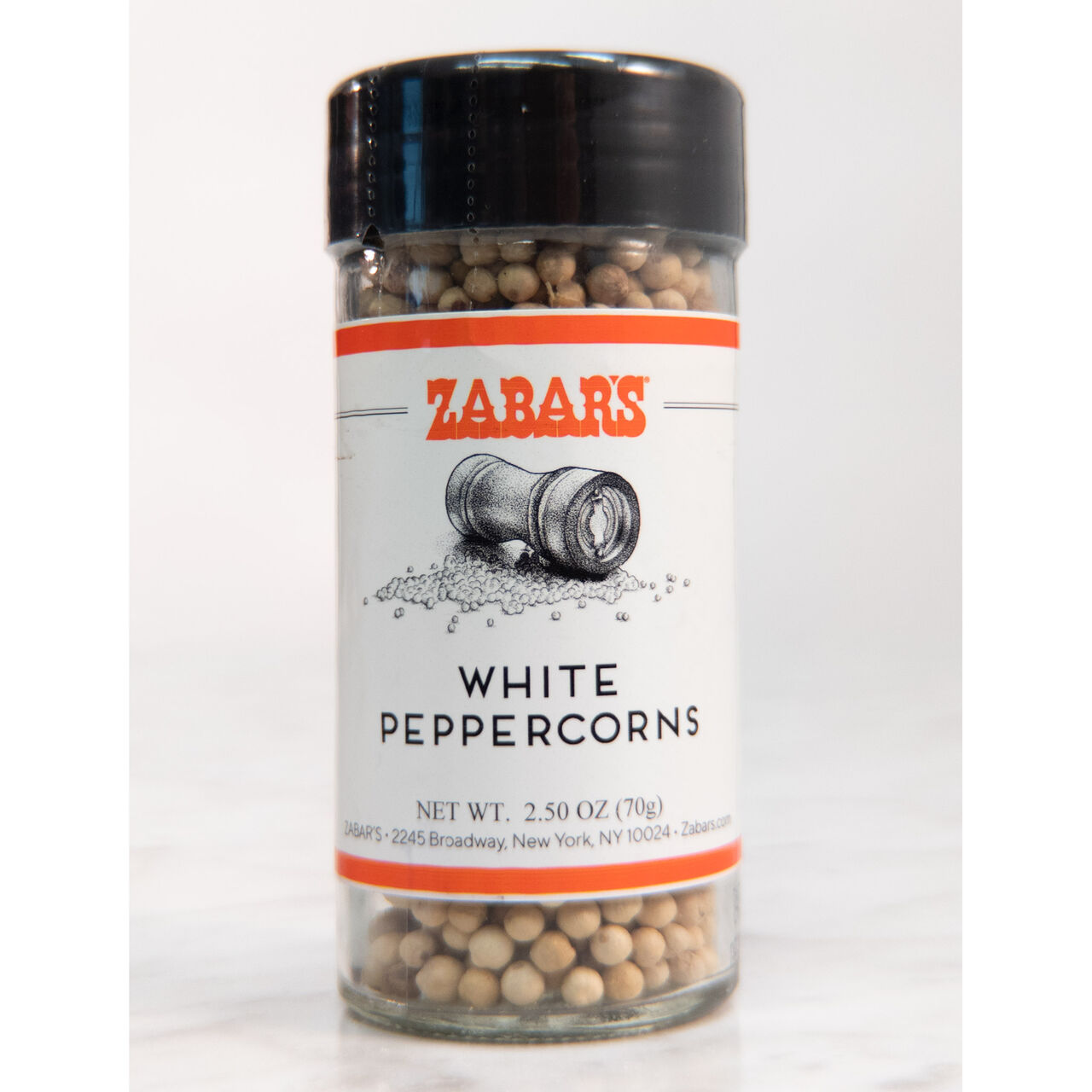 Zabar's Spices - White Peppercorns - 2.5 oz  (Kosher), , large image number 0