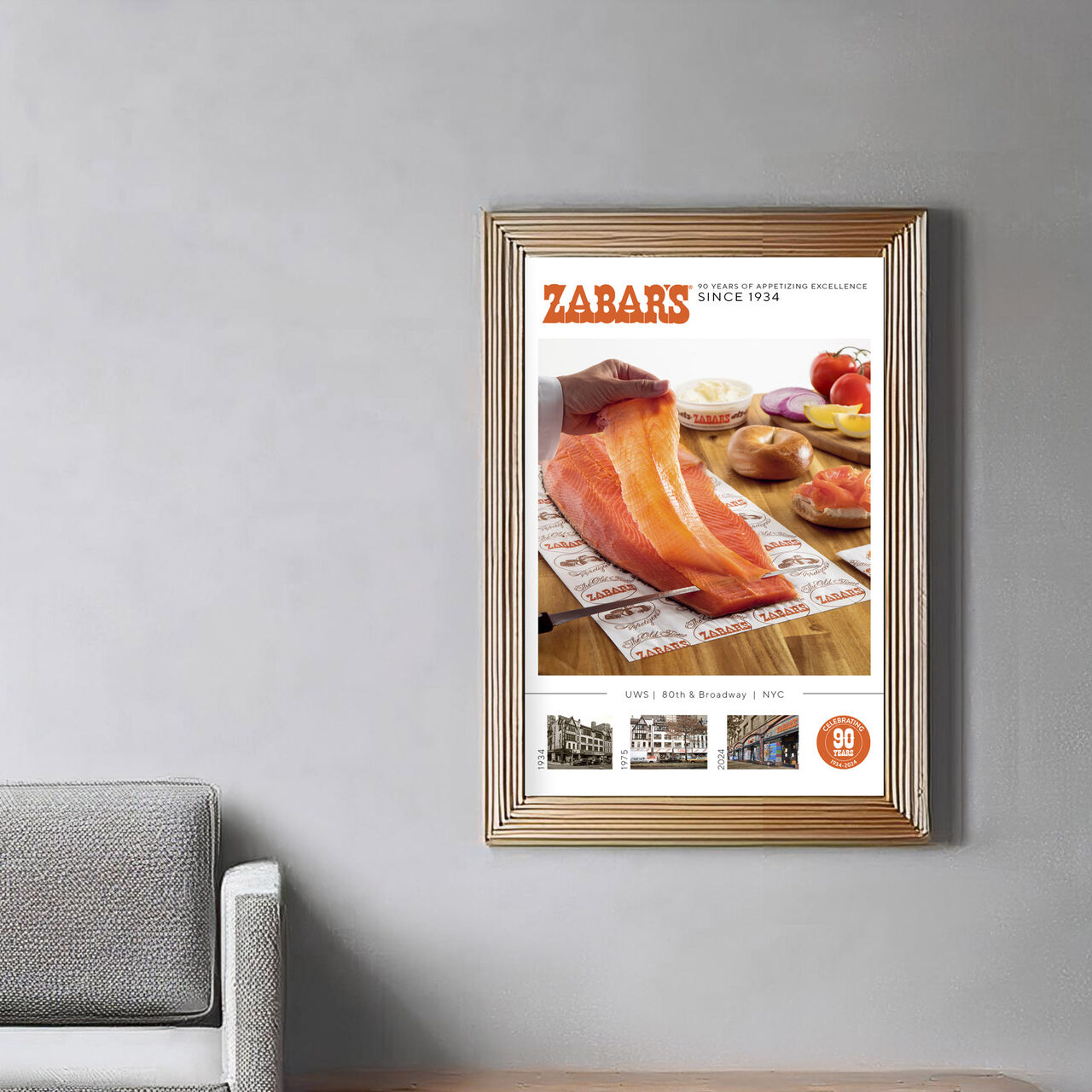 Zabar's 90th Anniversary Poster  large