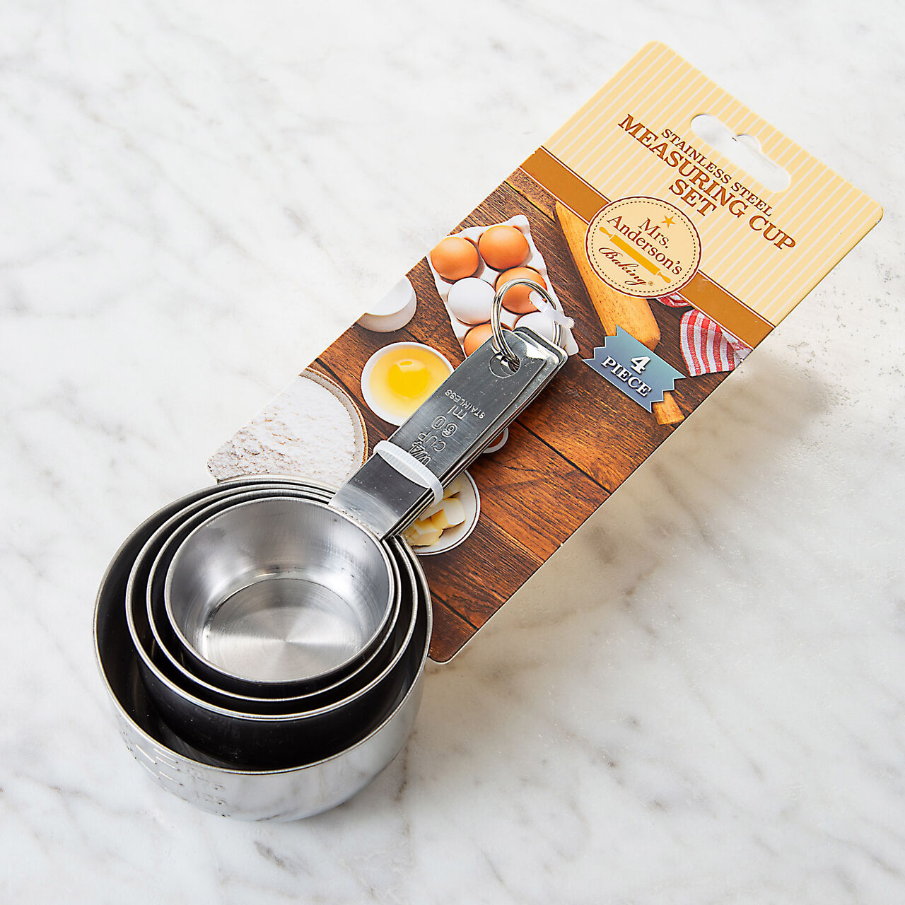 Mrs. Anderson's Baking&nbsp;Measuring Cup Set, Stainless Steel  large