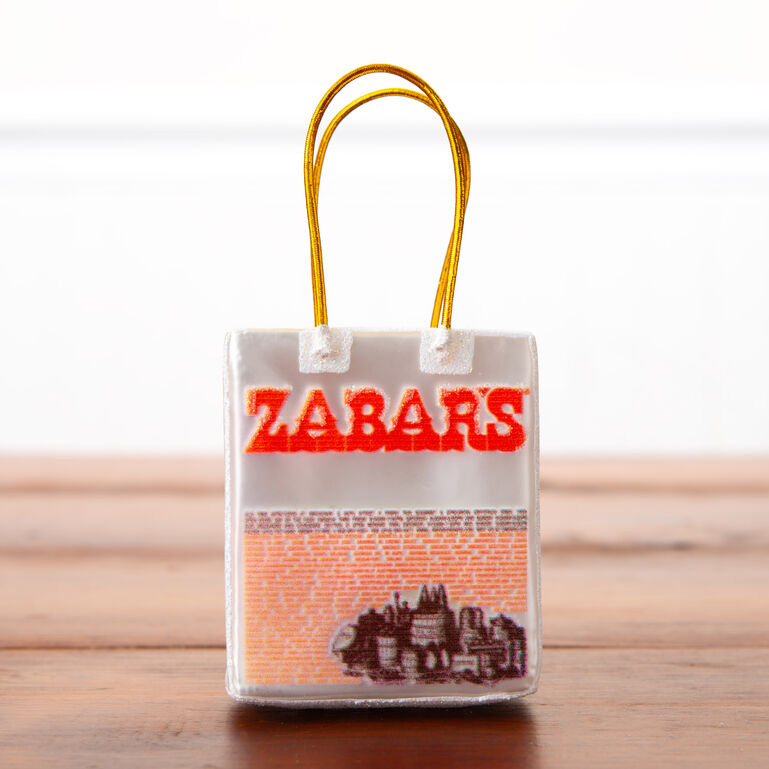 Zabar's Shopping Bag Ornament   large