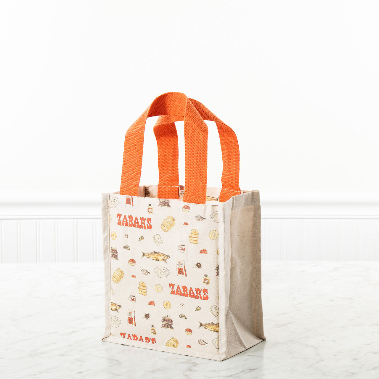 Zabar's Canvas Tote Bag Allover Print (Small)  large