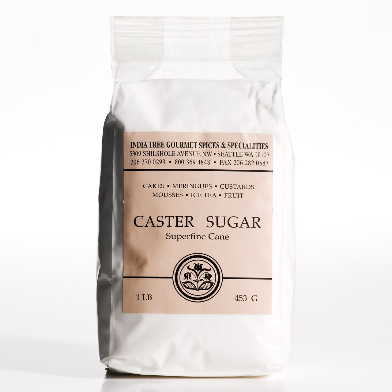 India Tree Caster Sugar Superfine Cane - 1lb, , large image number 0