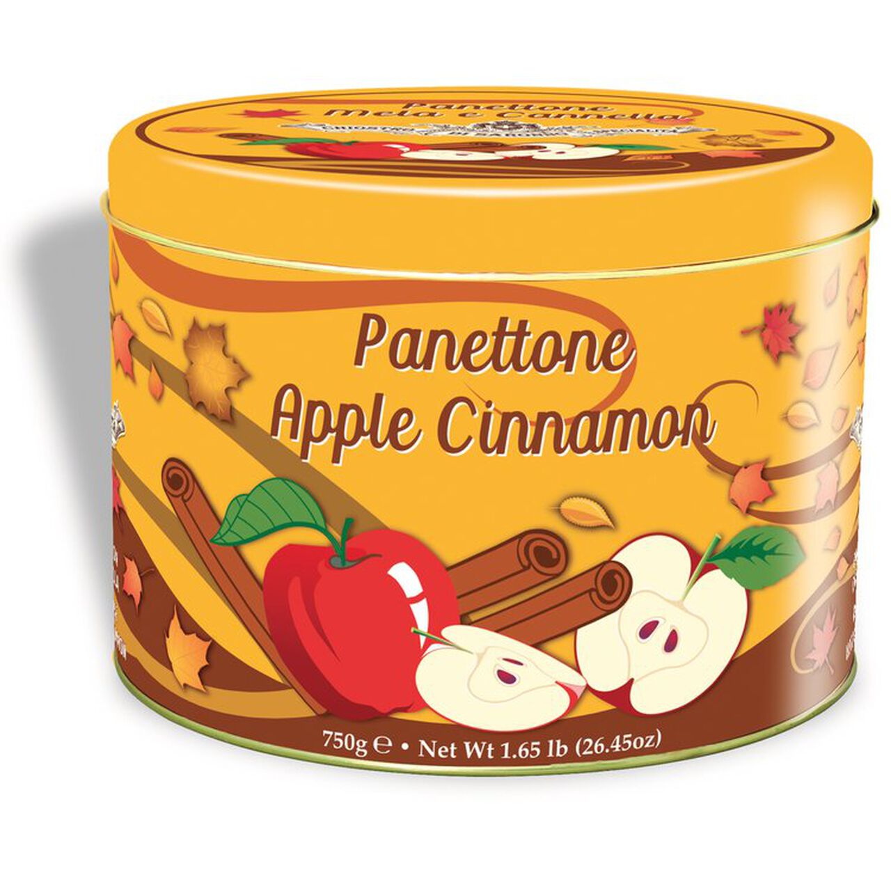 Apple & Cinnamon Panettone Autumn Tin 26.5oz  large