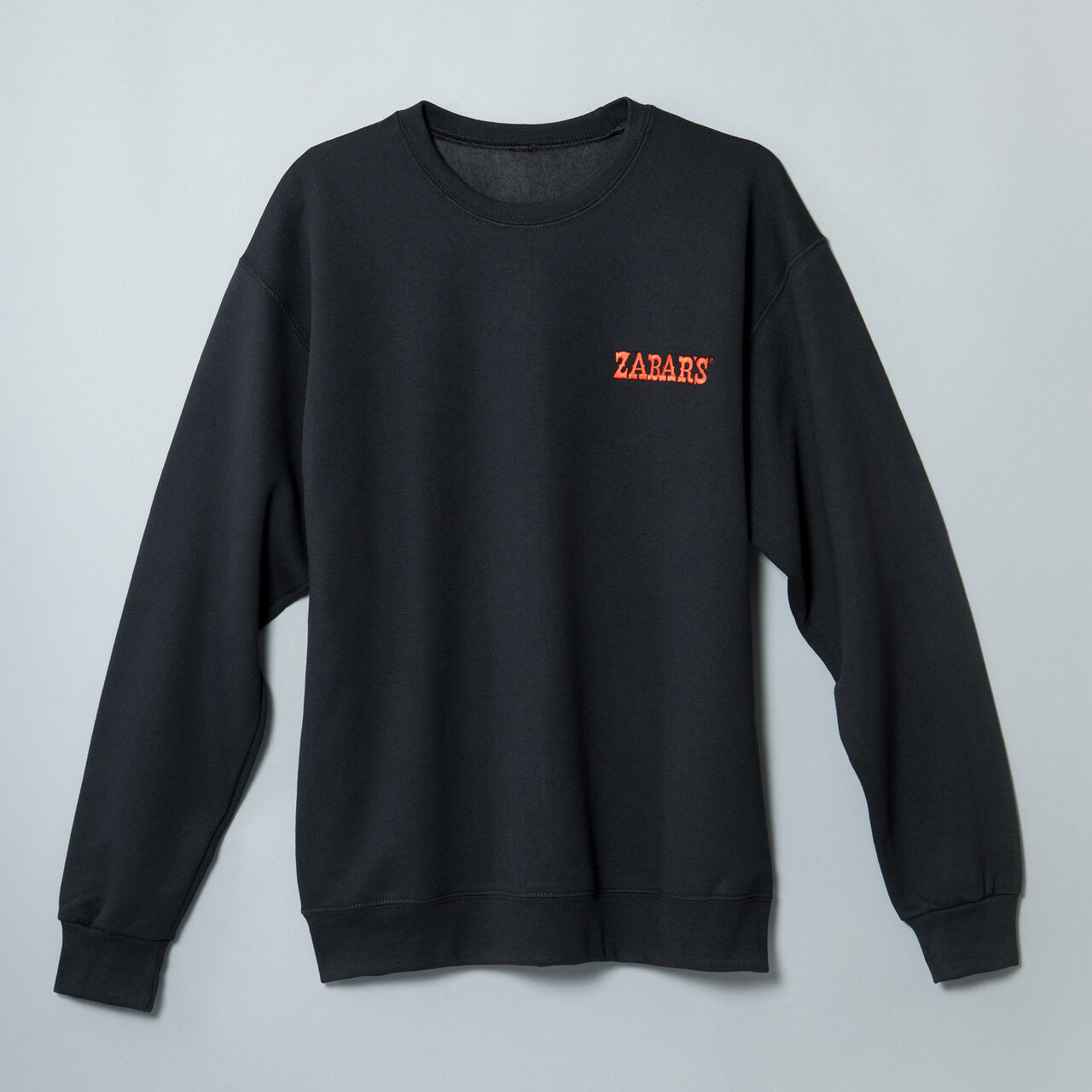 Zabar's Black Embroidered Logo Sweatshirt #562M, , large image number 0