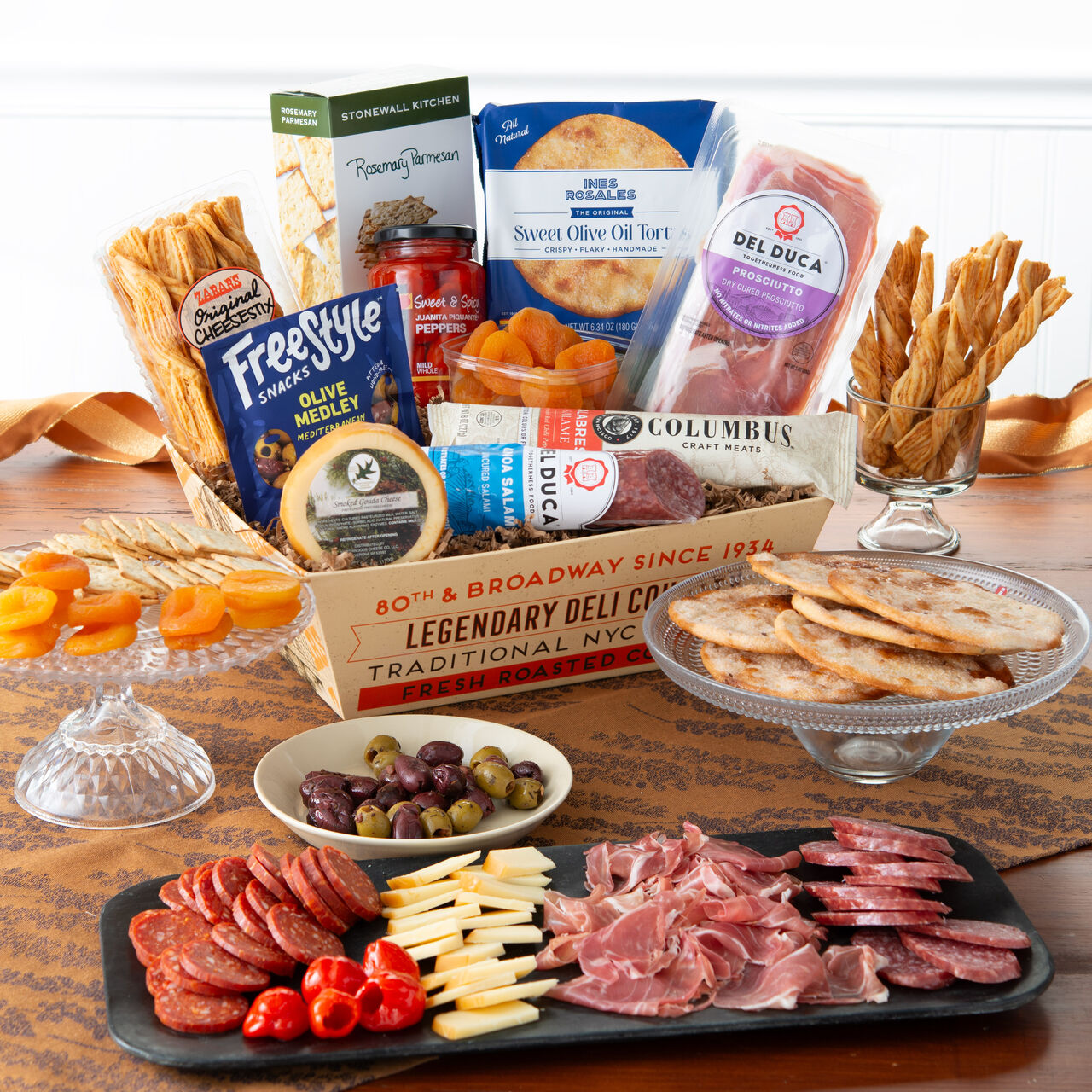 Zabar's Salami & Cheese Crate Gift Basket