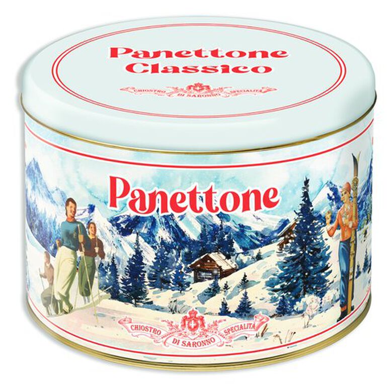 Chiostro di Saronno Classico Panettone Ice Skater Tin 26.5oz  large