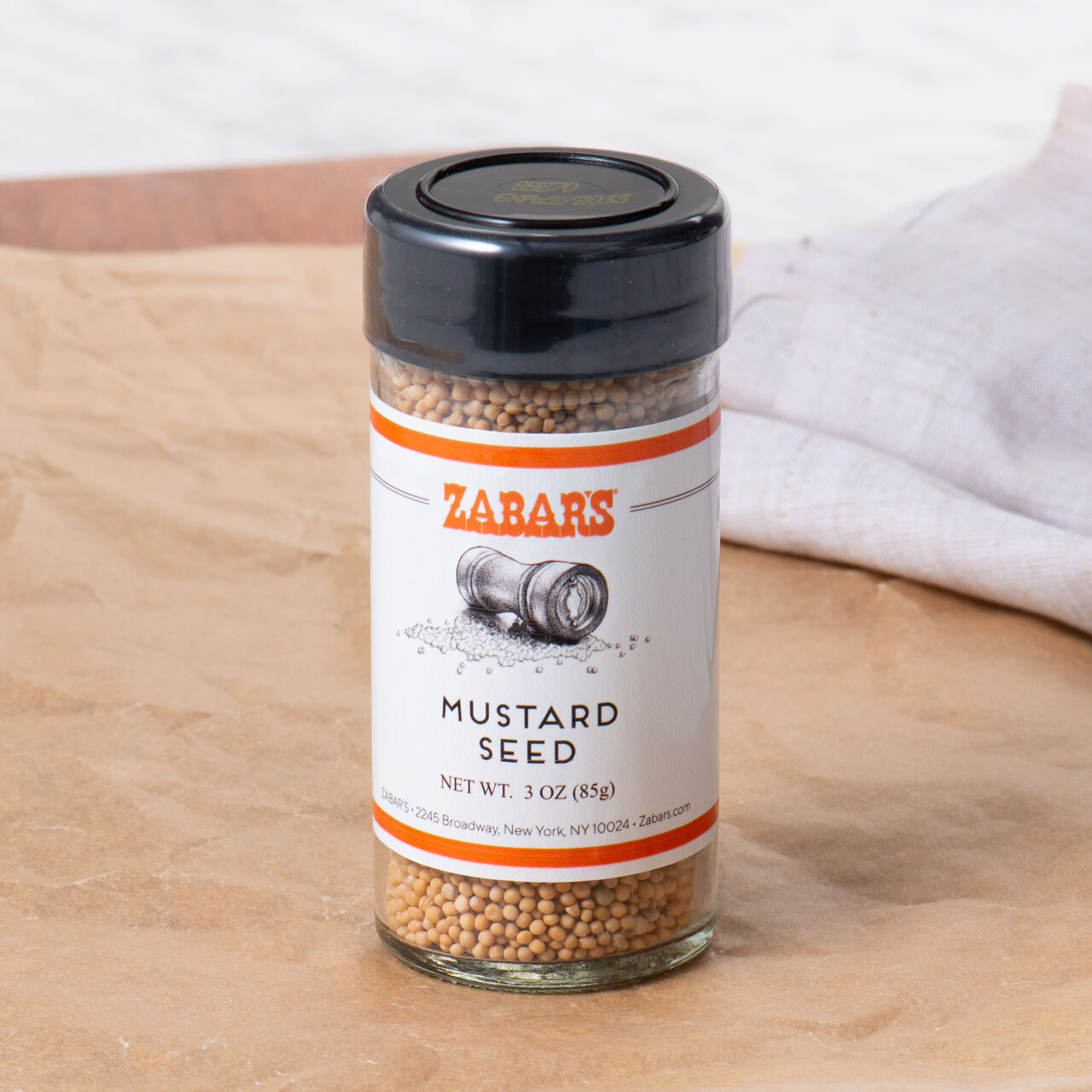 Zabar's Spices- Mustard Seed - 3 oz (Kosher)  large