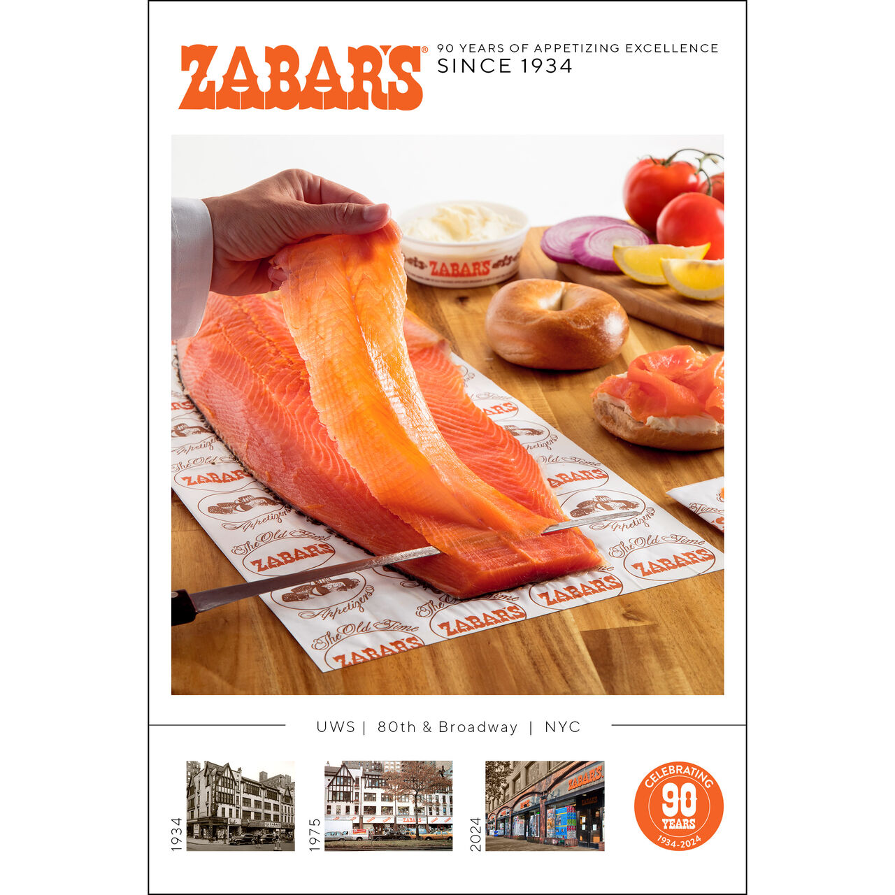 Zabar's 90th Anniversary Poster  large