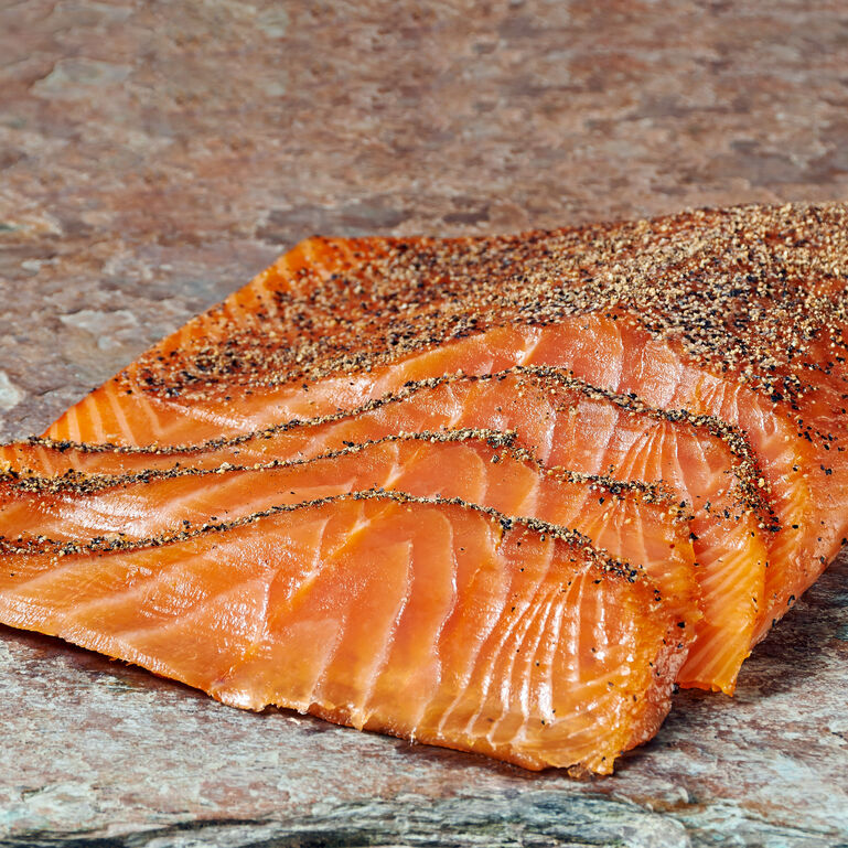 Zabar's Handsliced Peppered Nova Salmon  large