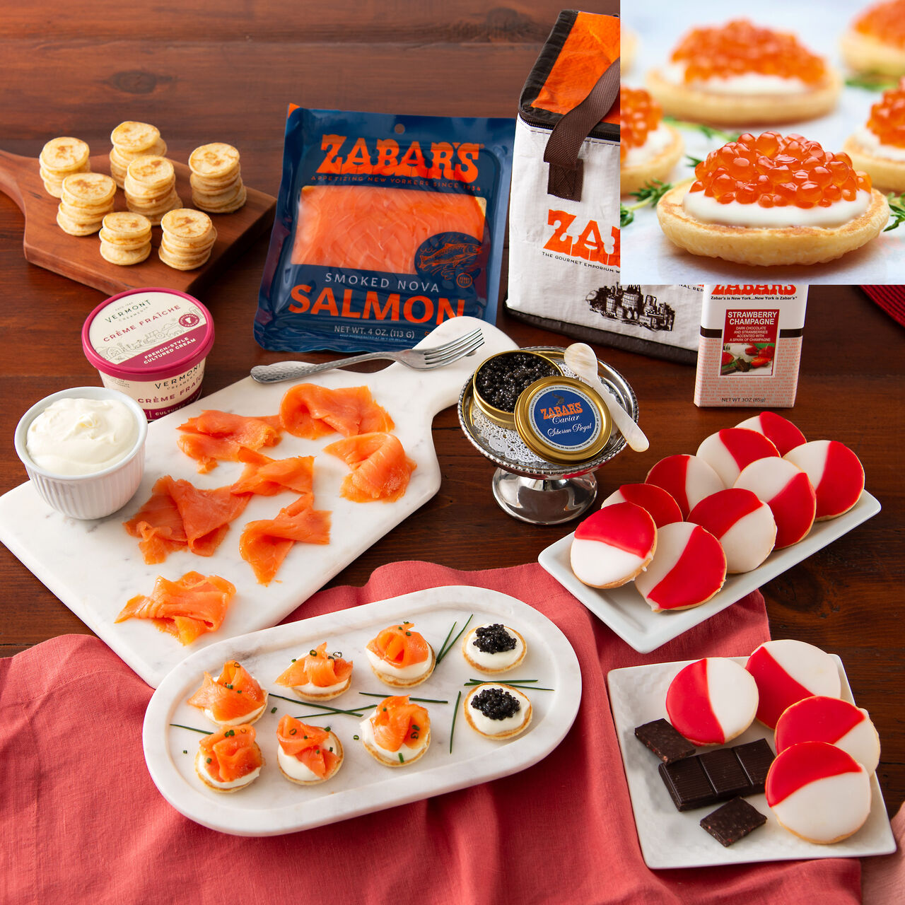 Zabar's Love of Caviar Gift Set (Red Salmon 4oz)  large