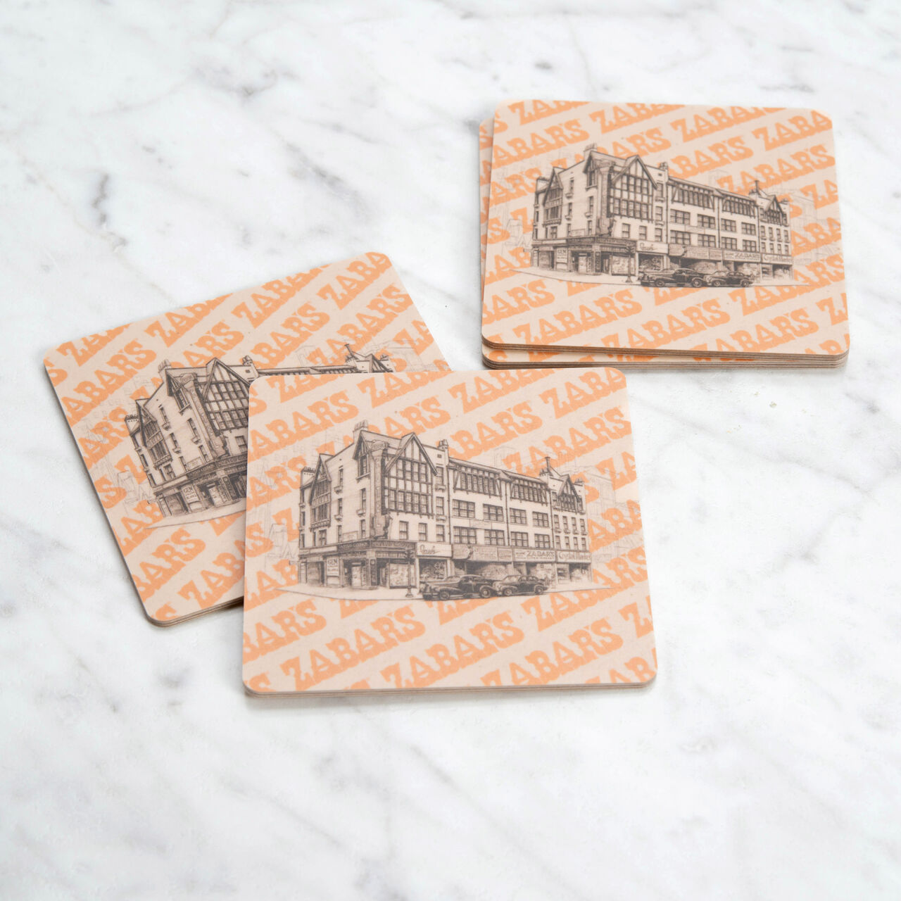 Zabar's Coaster - 4" x 4", , large image number 1