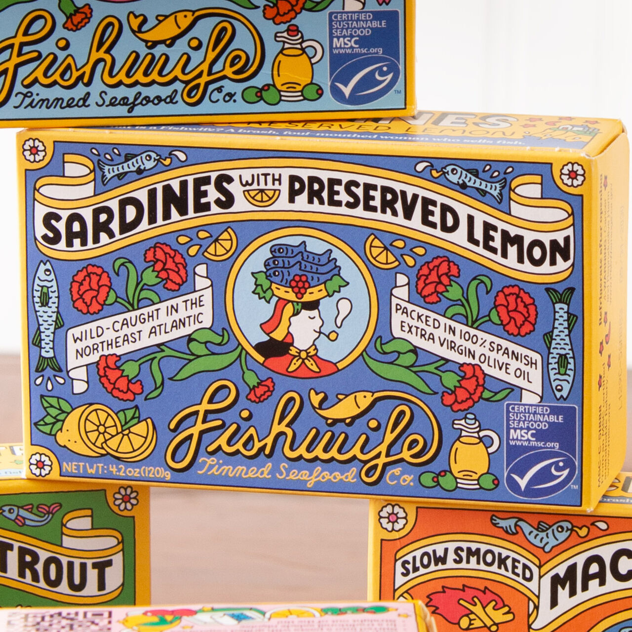 Fishwife Sardines with Preserved Lemon  large