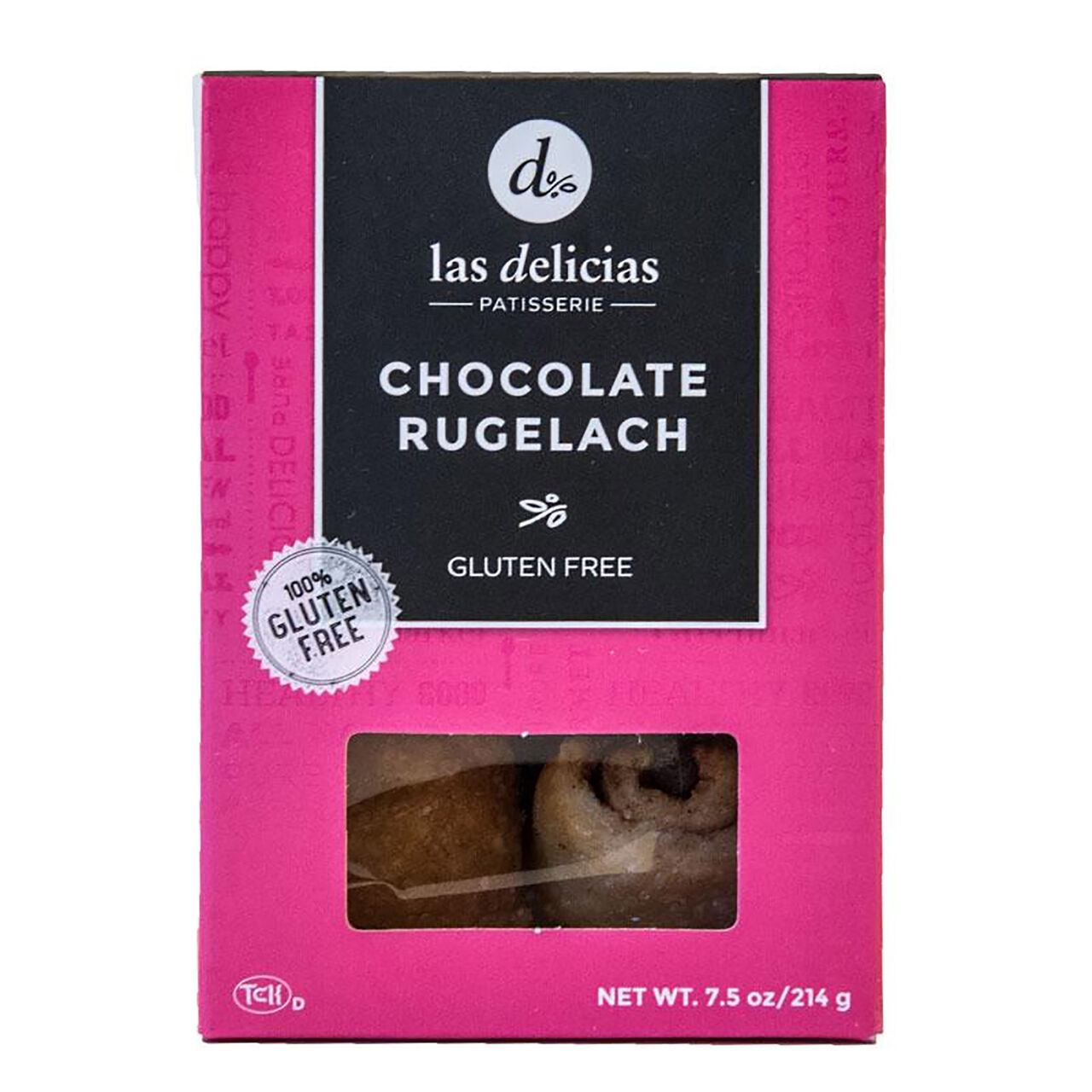 Las Delicias Gluten Free Chocolate Rugelach - 7.5oz (Kosher), , large image number 0