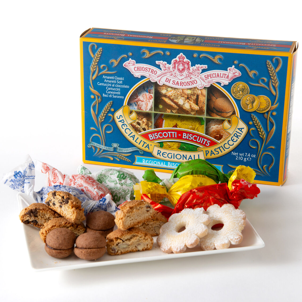 Chiostro Assorted Cookies Regional Box 7.4 oz  large