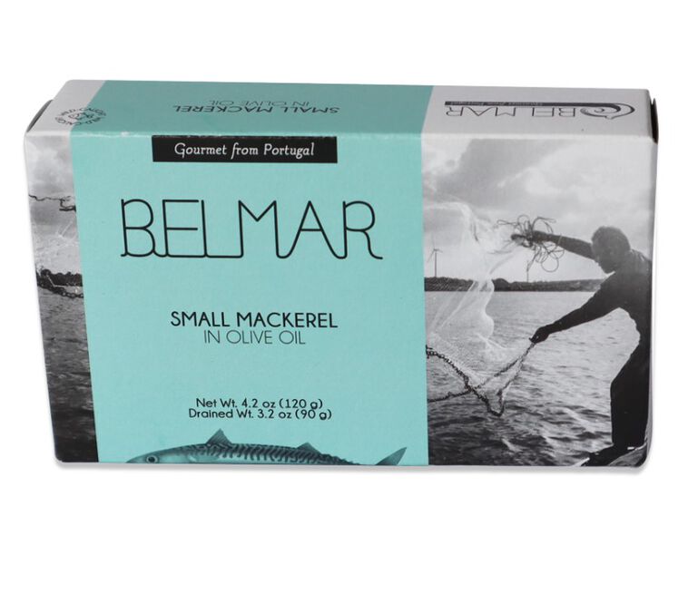Belmar Small Mackerel in Olive Oil 4.23oz  large