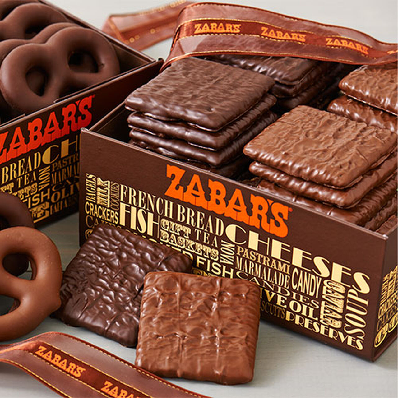 Zabar's Chocolate-Covered Graham Crackers (Kosher)  large