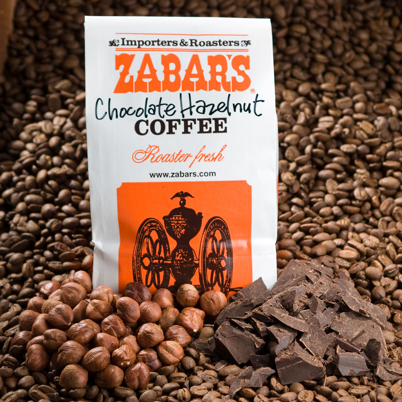 Chocolate Hazelnut Coffee - 16oz (Kosher)  large