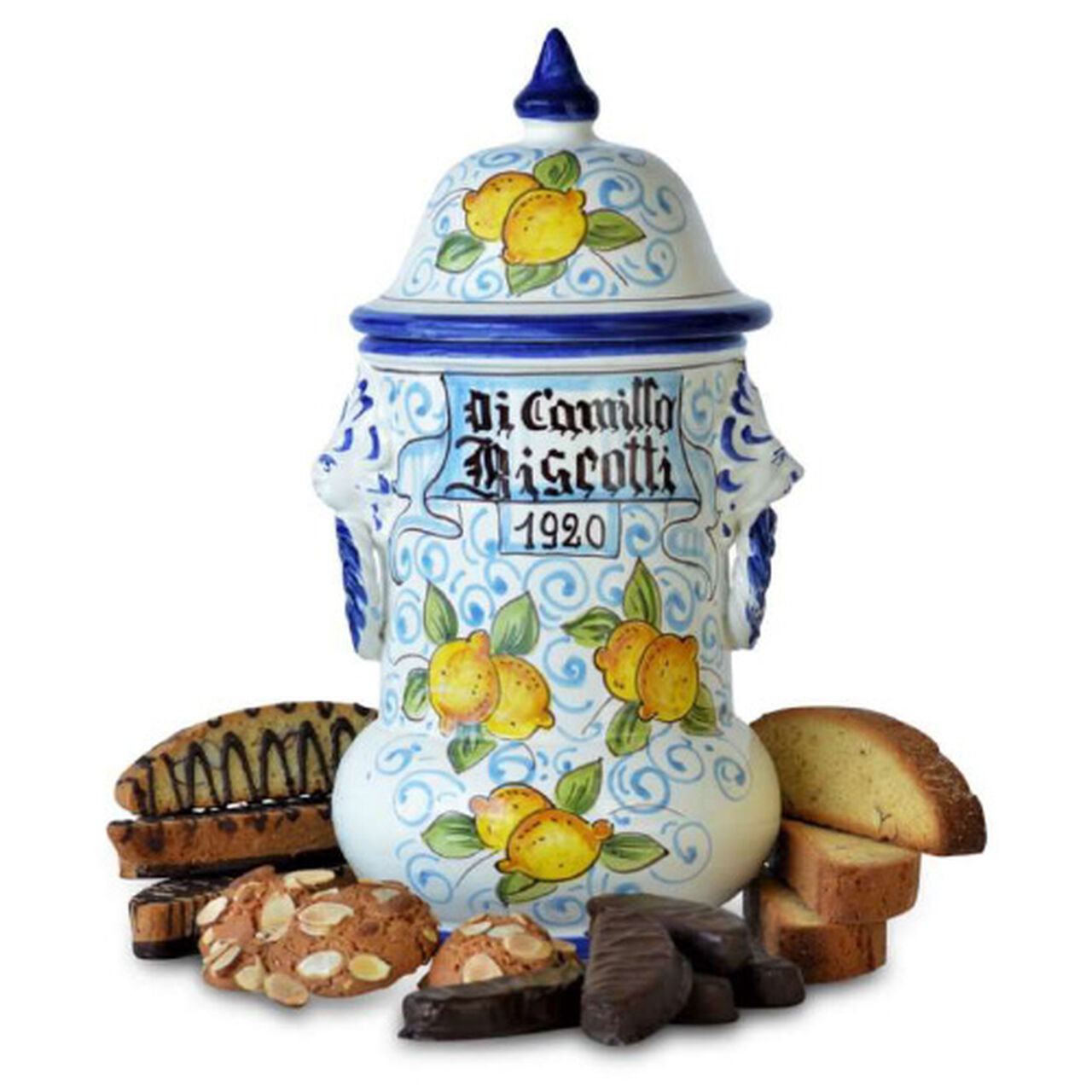 DiCamillo II Vaso Limone e Leone Biscotti Jar, , large image number 0