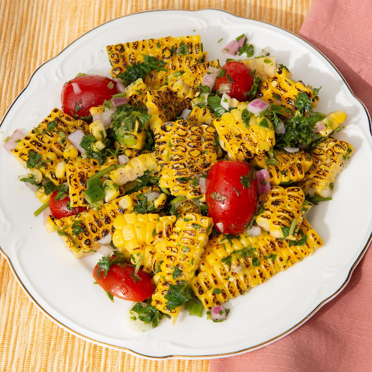 Roasted Corn & Tomato Salad