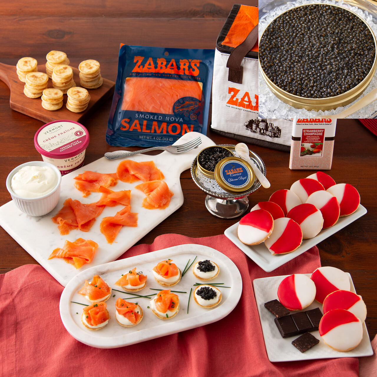 Zabar&rsquo;s Caviar Gift Set (Italian White Sturgeon 50g)  large