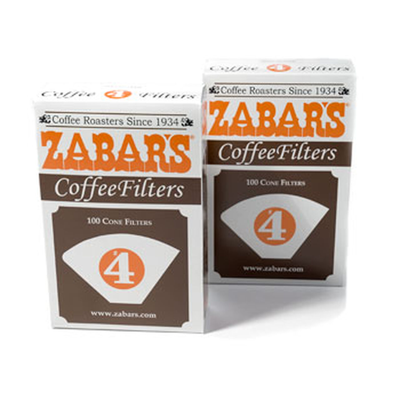 Zabar's #4 Coffee Filters - Box of 100 #PA4100, , large image number 0
