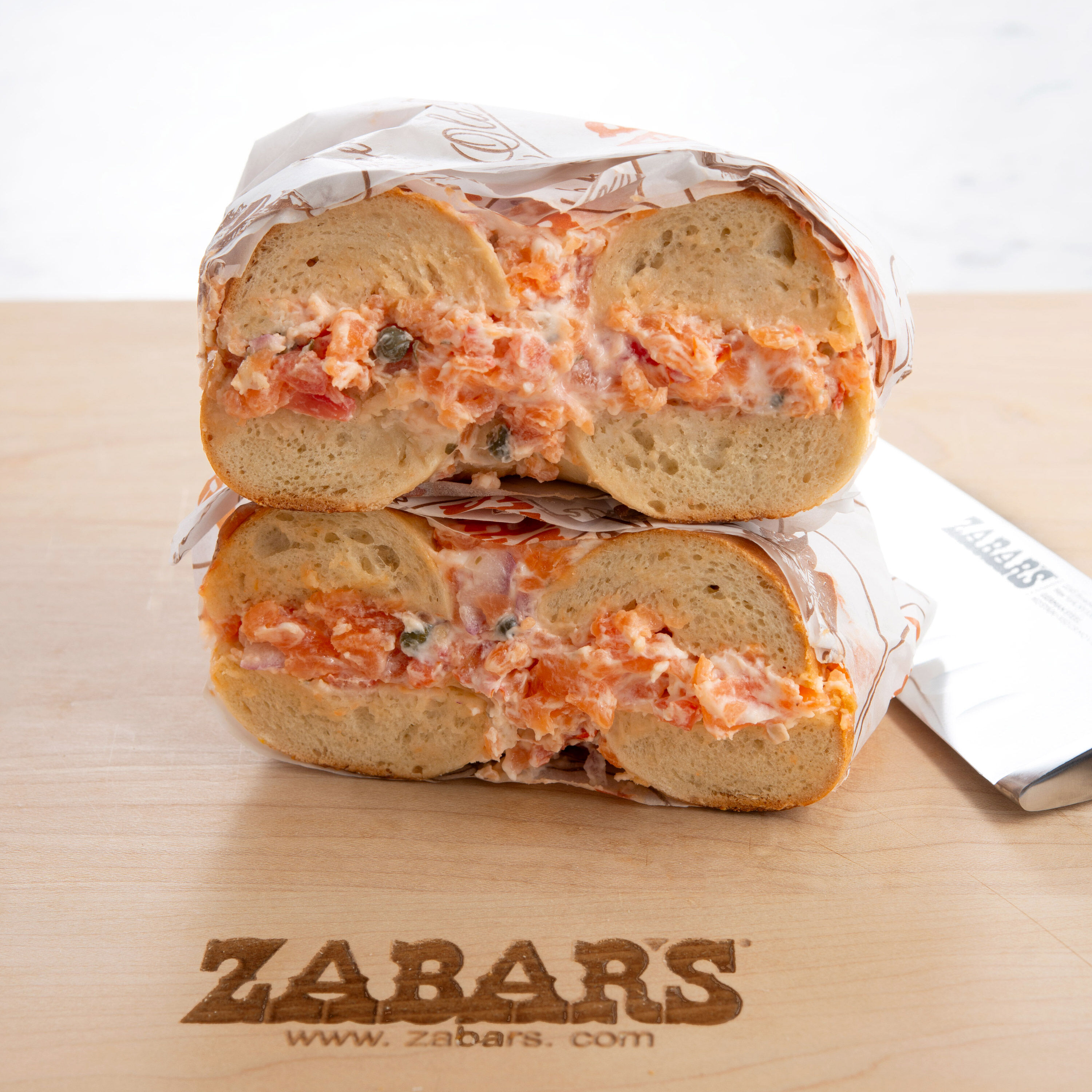 【レガストック川崎本店】新品　ZABARS　ゼイバーズ 　カッティングボード　まな板　鮭　サケ 魚 Zabar's Chopped Super Nova Salad