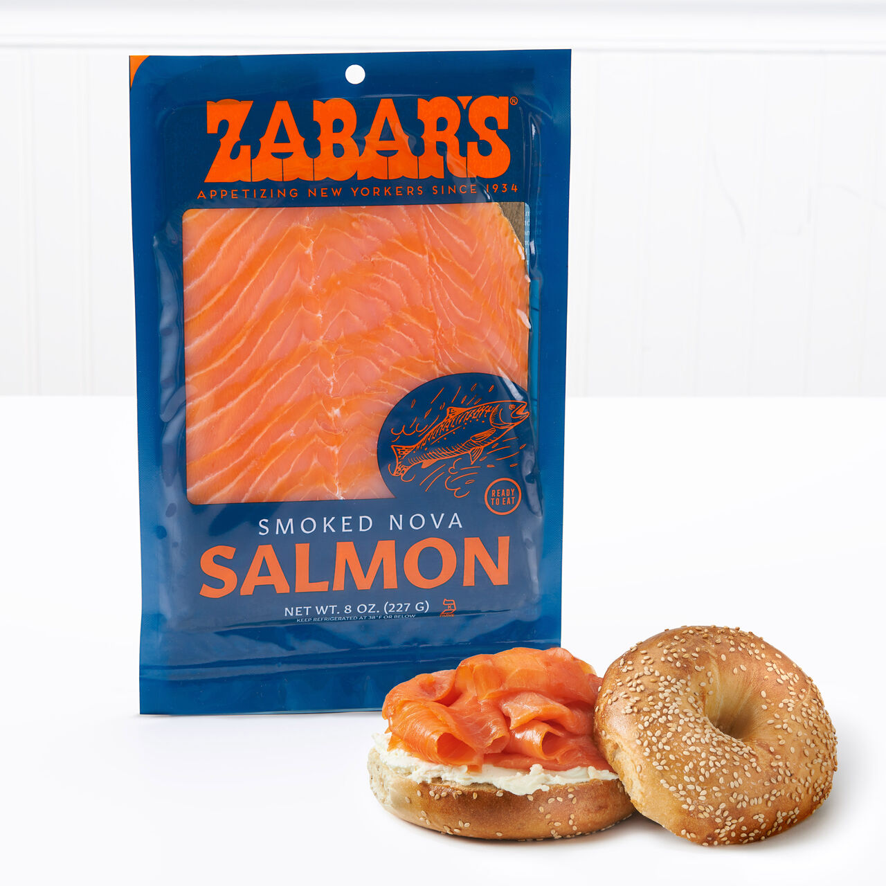 Zabar's Prepack Nova Salmon (Kosher)  large
