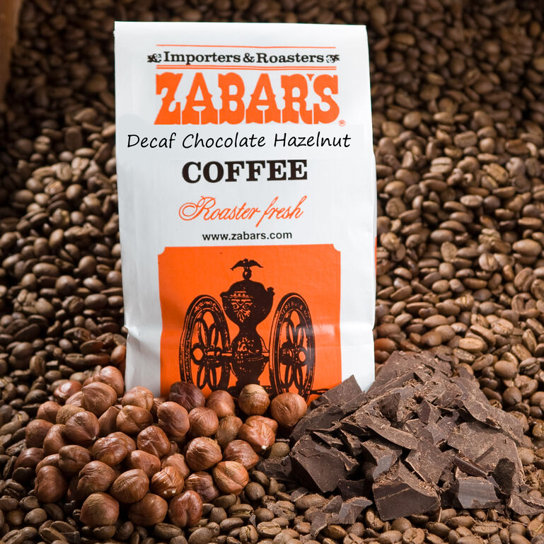 Decaf Chocolate Hazelnut Coffee - 16oz (Kosher)  large