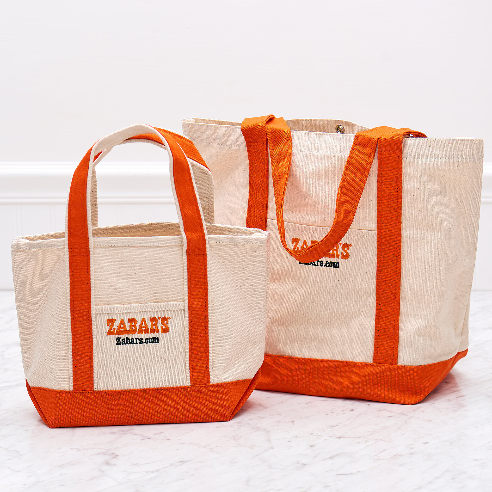 Zabar's Canvas Tote Bag Allover Print (Small) - Thumbnail 2