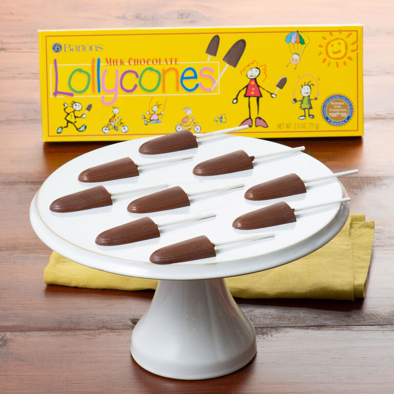 Bartons Milk Chocolate Lollycones 2.5oz (Kosher for Passover)  large