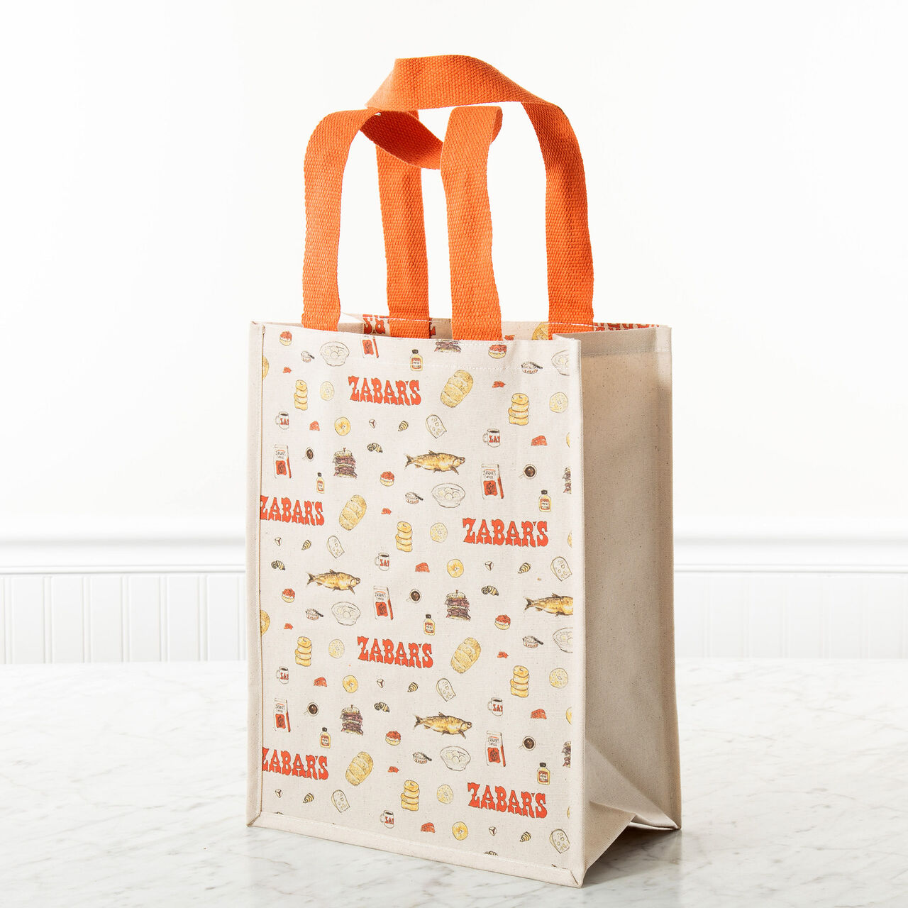 Zabar's Canvas Tote Bag Allover Print (Large)