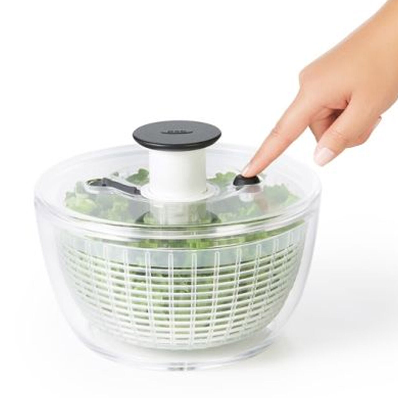 Single Serve Small Salad Spinner - Mini Prep Lettuce Spinner 