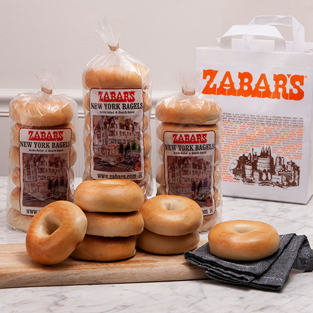 Zabar's NY Original 18 Plain Bagel Bundle #5 (Kosher), , large image number 0