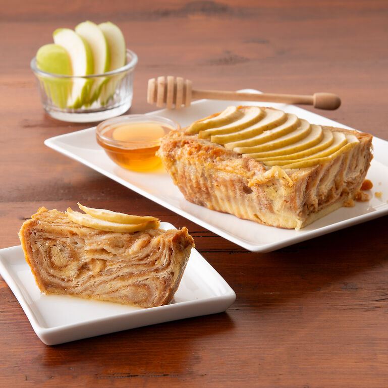 Apple Babka bread pudding