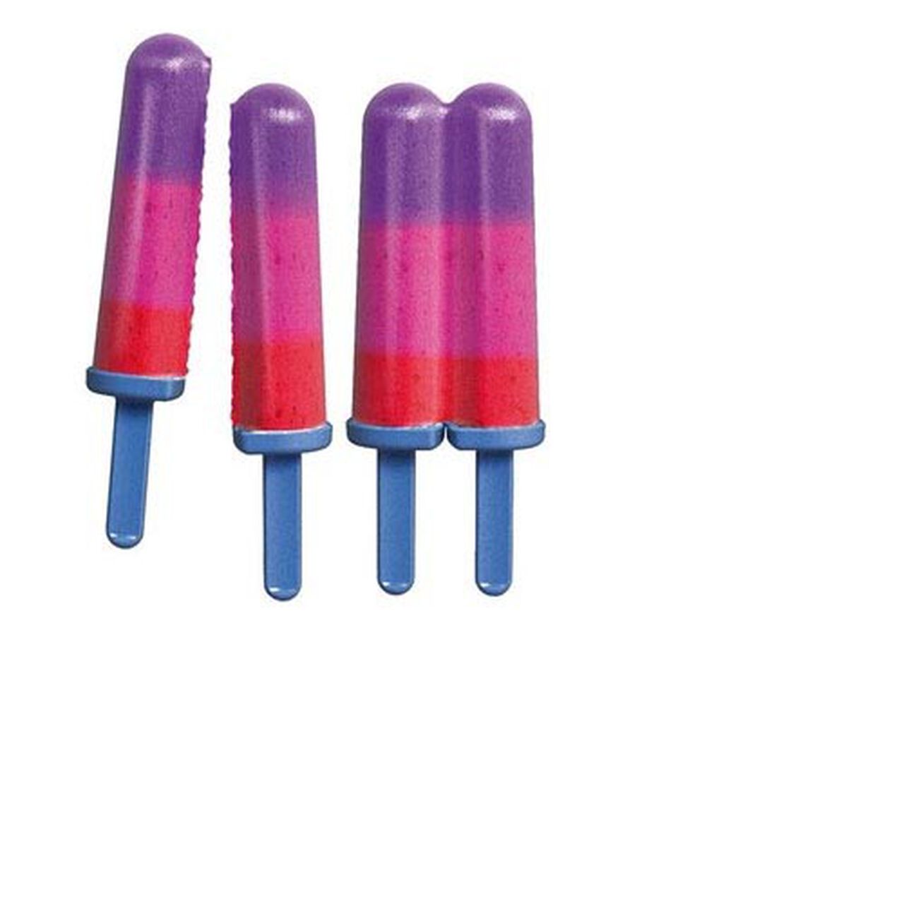 Tovolo Twin Pops Popsicle Molds Makers Set of 4 Makes 8 Juice