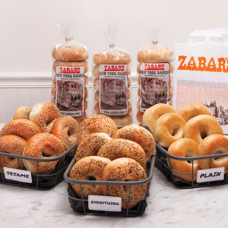 Zabar's NY 18 Bagel Bundle: Signature  (Everything, Sesame, Plain: Kosher)  large