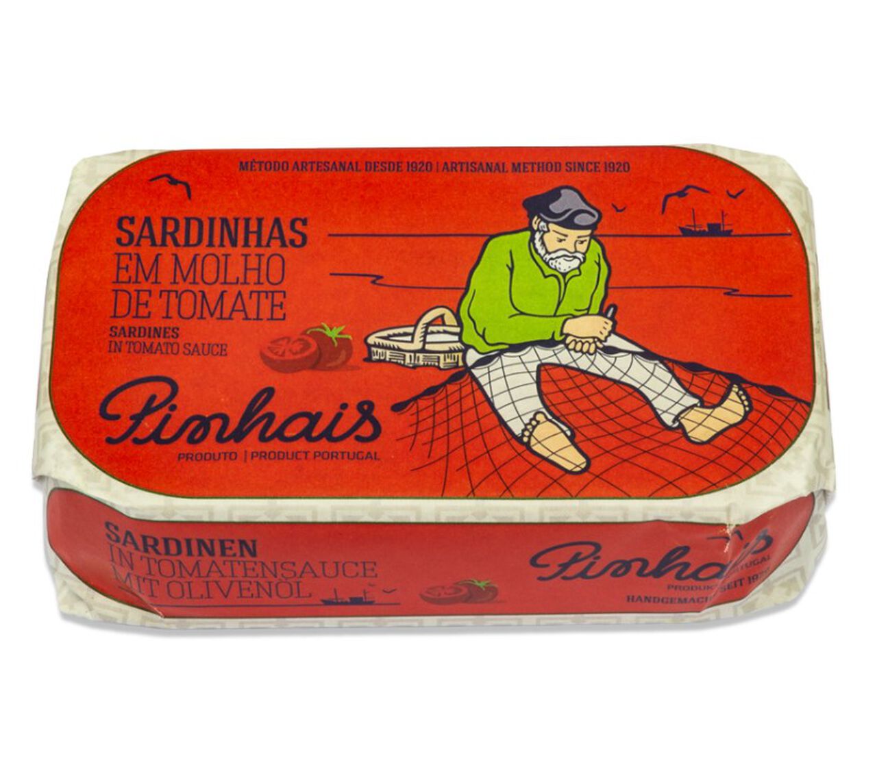 Pinhais Canned Sardines in Tomato Sauce 4.41oz  large