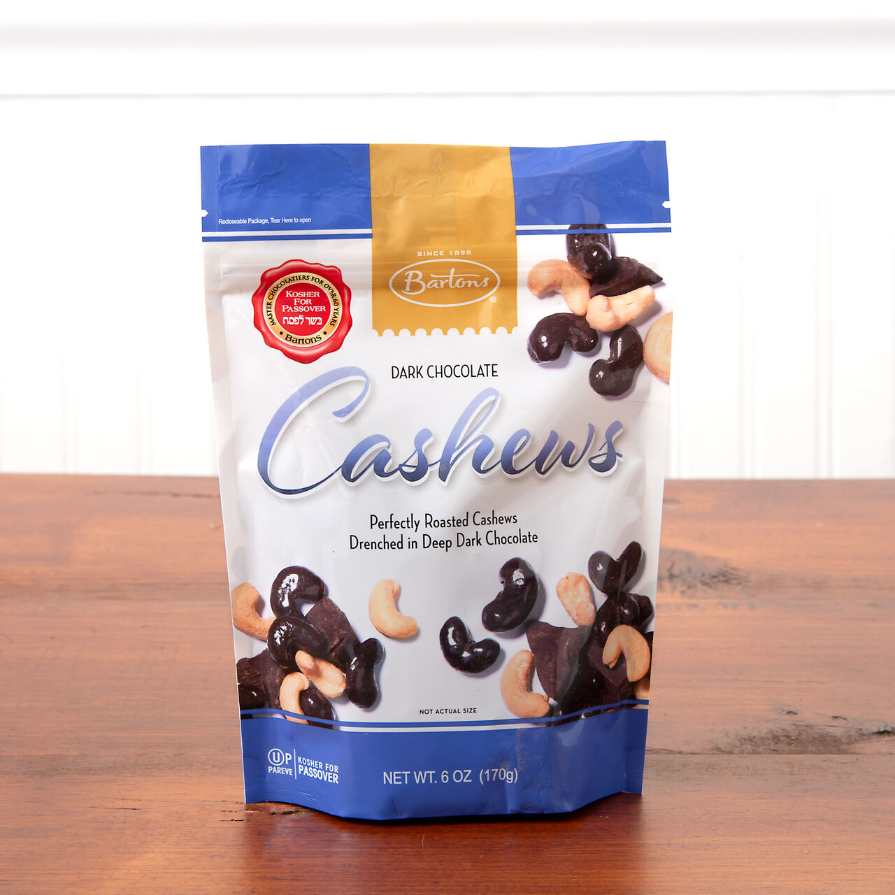 Bartons Dark Chocolate Cashew 6oz Kosher for Passover  large