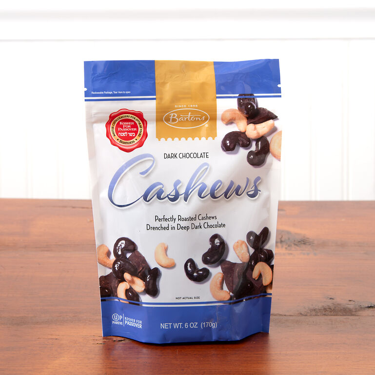 Bartons Dark Chocolate Cashew 6oz Kosher for Passover  large