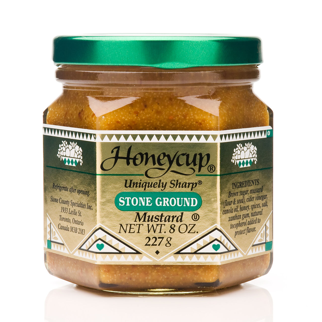 Honeycup Uniquely Sharp Stone Ground Mustard - 8oz, , large image number 0