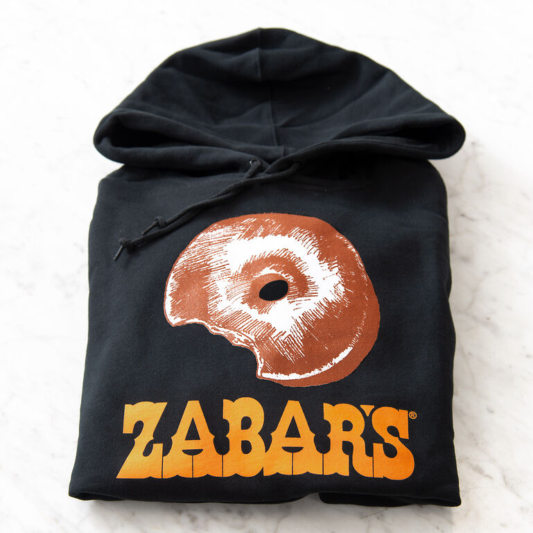 Zabar's Bagel Black Hoodie  large