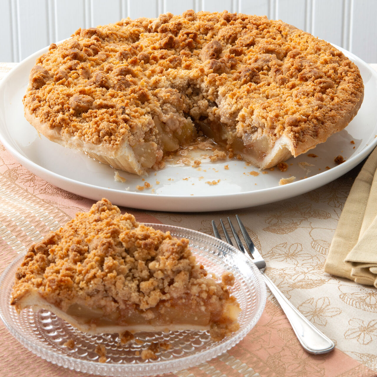 Apple Crumb Pie 10” (Kosher)  large