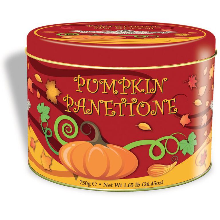 Pumpkin Panettone in Autumn Tin 26.5oz  large
