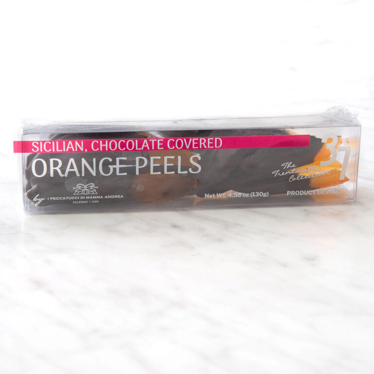 Mama Andrea Sicilian Chocolate Covered Orange Peels  large